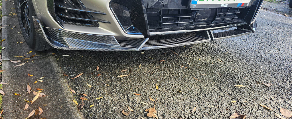 V Style Carbon Fibre Front Splitter for BMW G01 X3 G02 X4 G08 IX3 22-24