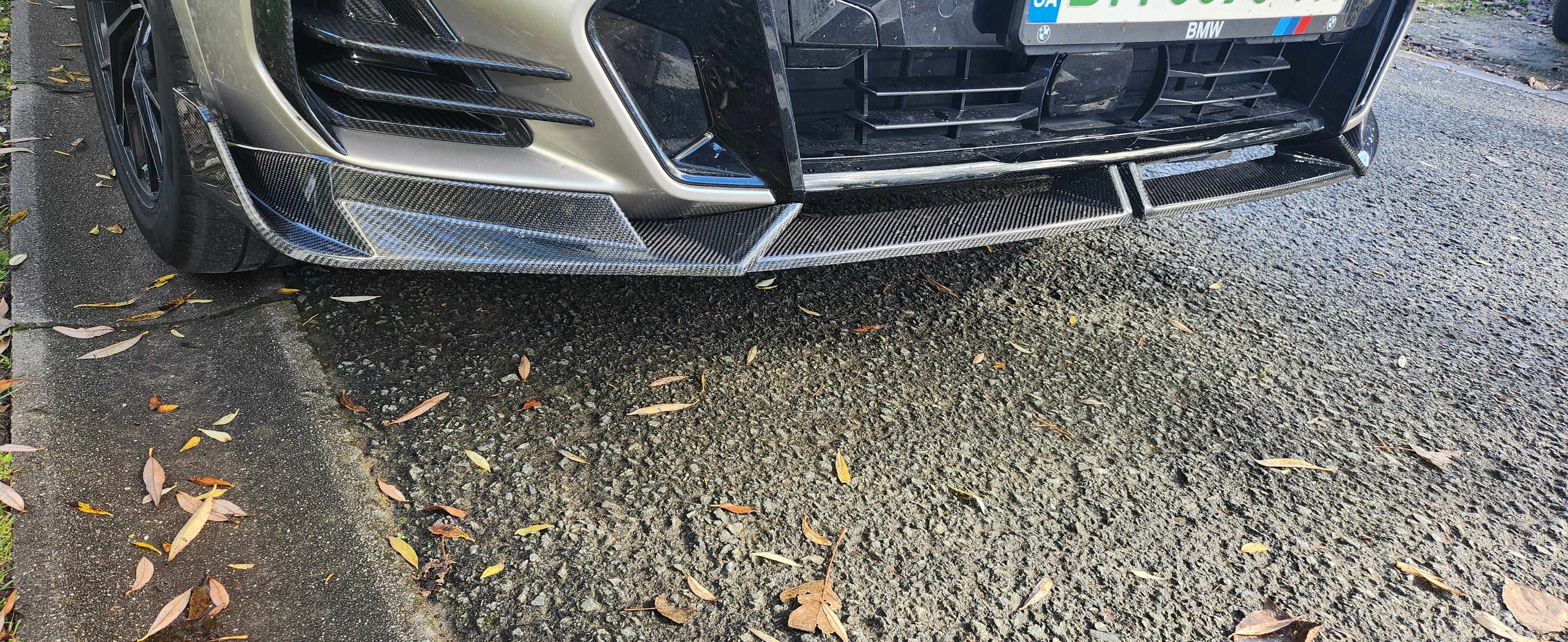 V Style Carbon Fibre Front Splitter for BMW G01 X3 G02 X4 G08 IX3 22-24