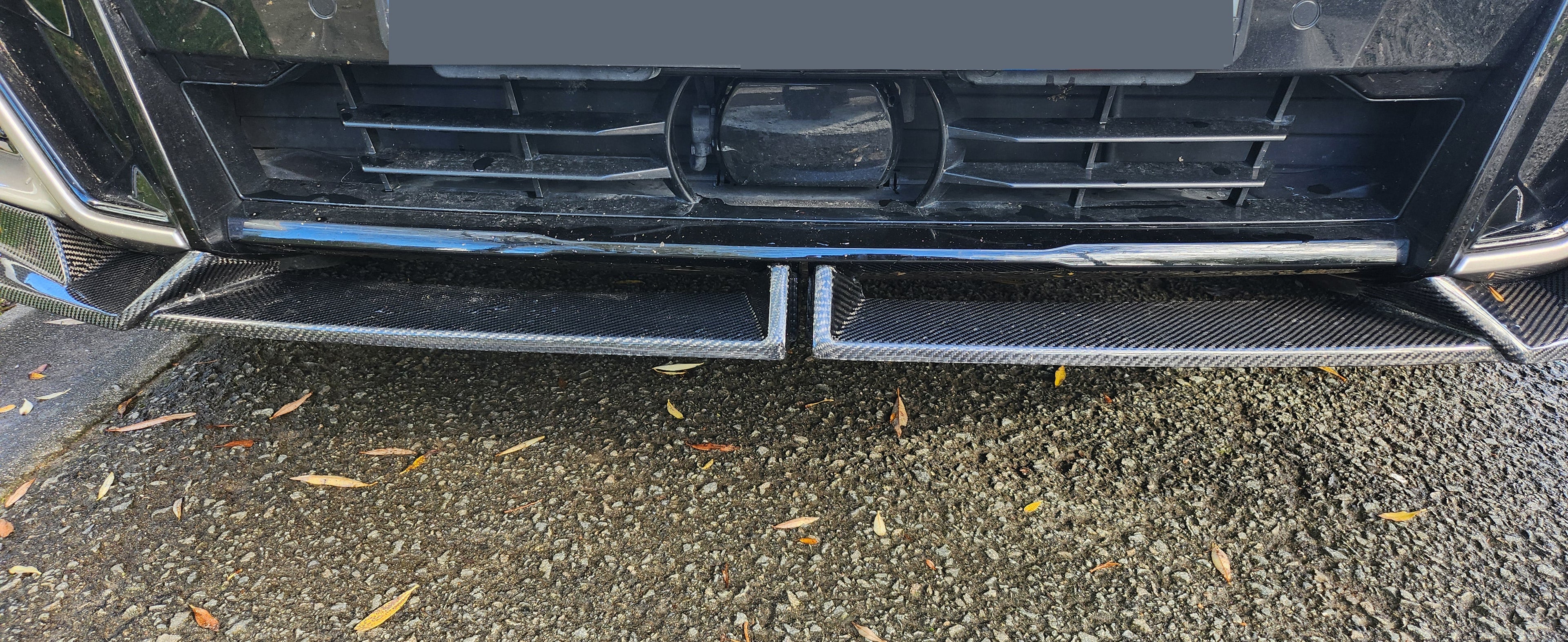 V Style Carbon Fibre Front Splitter for BMW G01 X3 G02 X4 G08 IX3 22-24