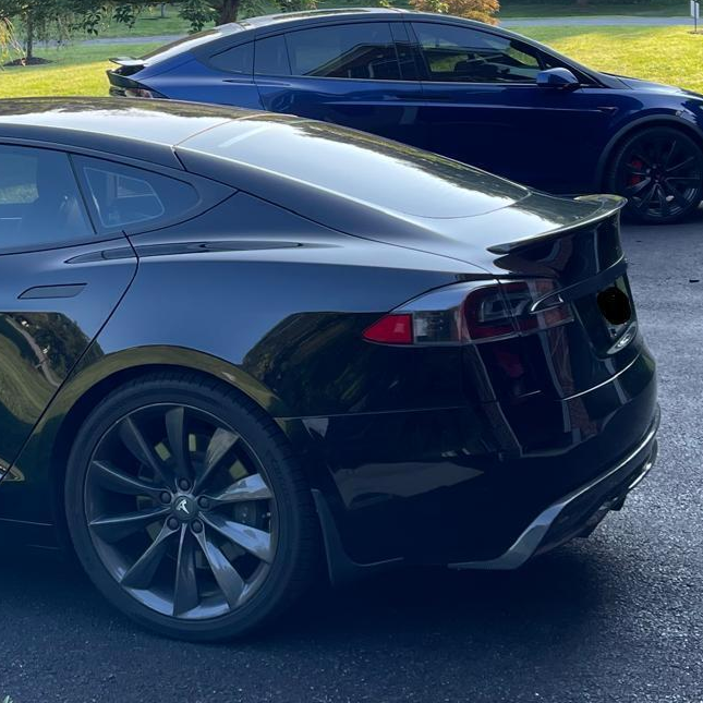 V3 Style Carbon Fibre Rear Diffuser for Tesla Model S 16-20