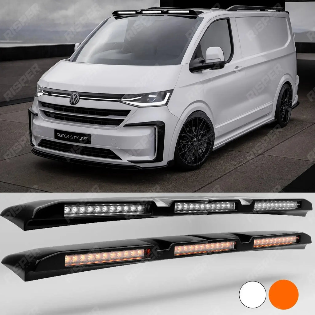 Luminex Roof Light Pod With Amber Strobe Gloss Black For Volkswagen Transporter T7 2025 on