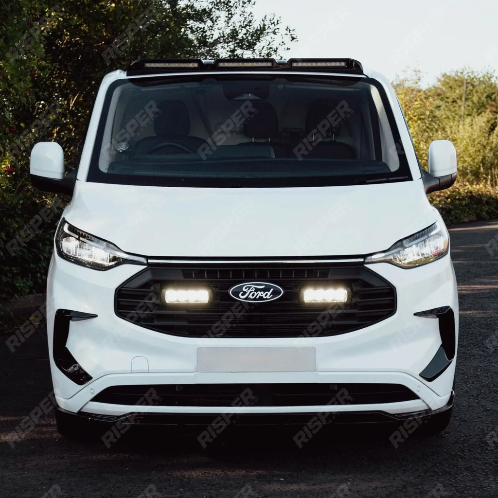 Luminex Roof Light Pod With Amber Strobe In Gloss Black For Ford Transit Custom MK2 2024 on