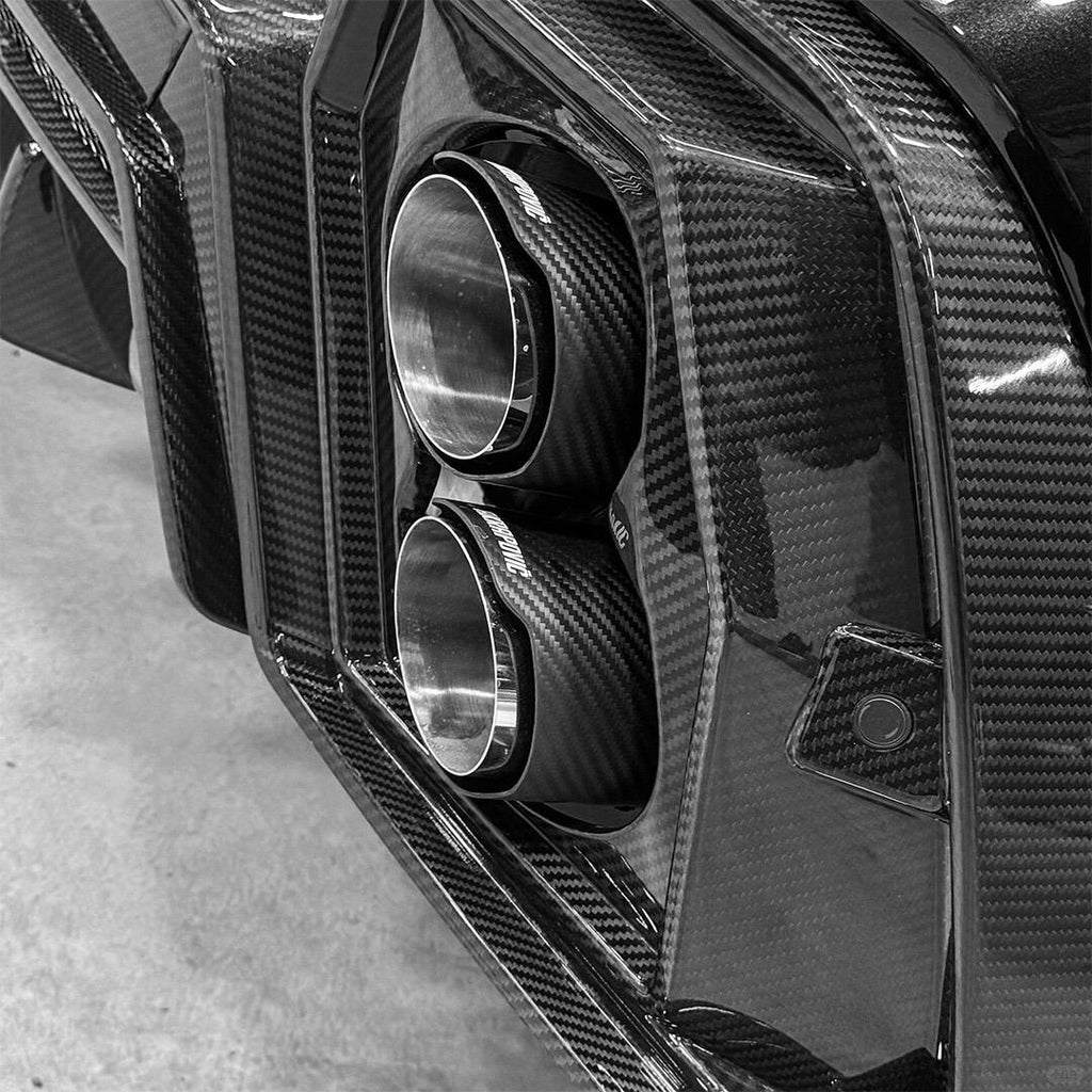 LUMING - BMW X6 G06 DRY CARBON FIBER LED REAR DIFFUSER