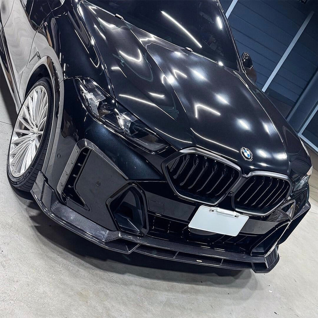 LUMING - BMW X6 G06 LCI DRY CARBON FIBER FRONT LIP
