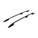 Lwb Aluminium Roof Bars Black For Ford Transit Custom 2013 - 2024