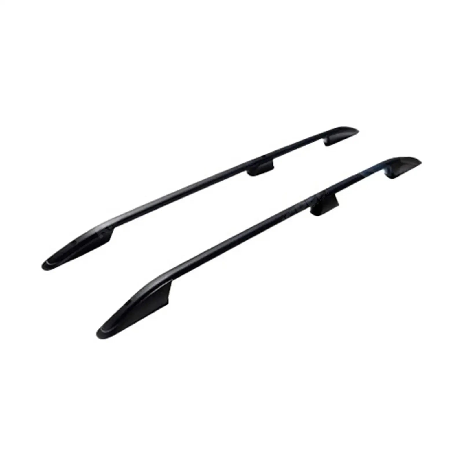 Lwb Aluminium Roof Bars Black For Ford Transit Custom 2013 - 2024
