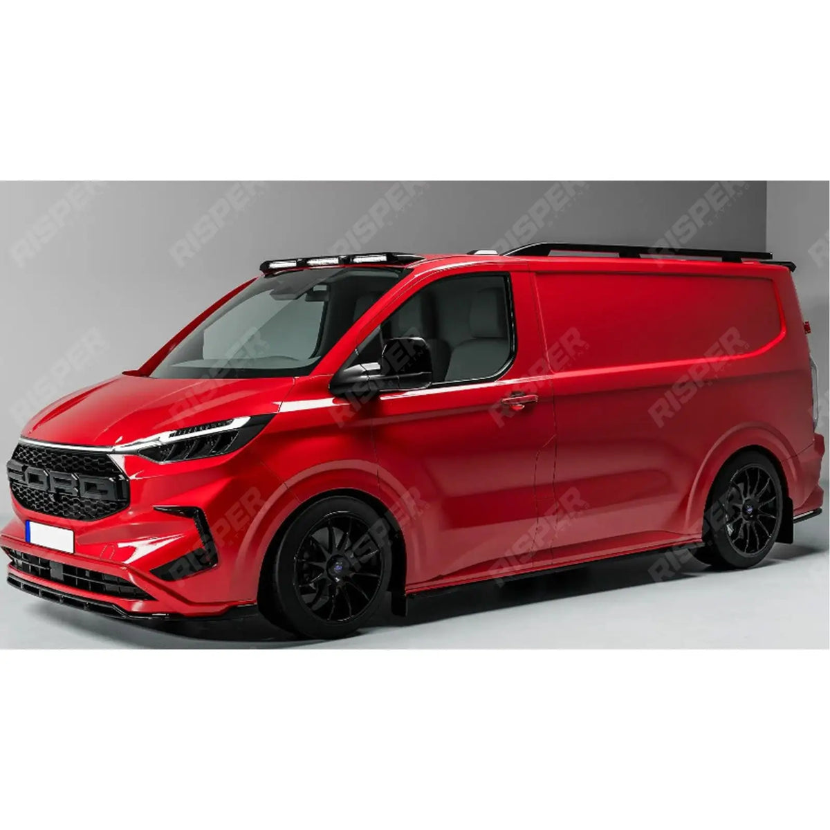 LWB Sport Style Roof Rails In Black For Ford Transit Custom 2024+