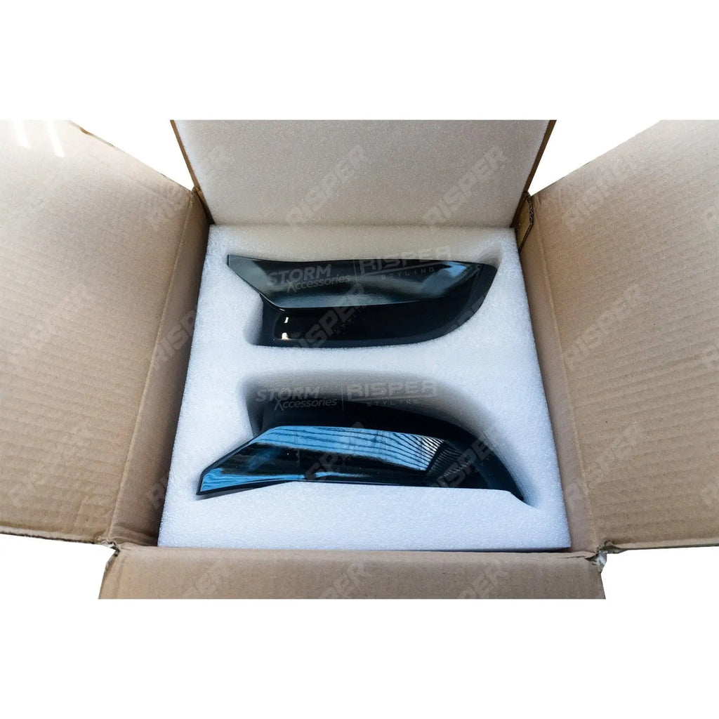 M Style Mirror Covers in Gloss Black for BMW G Series GXX