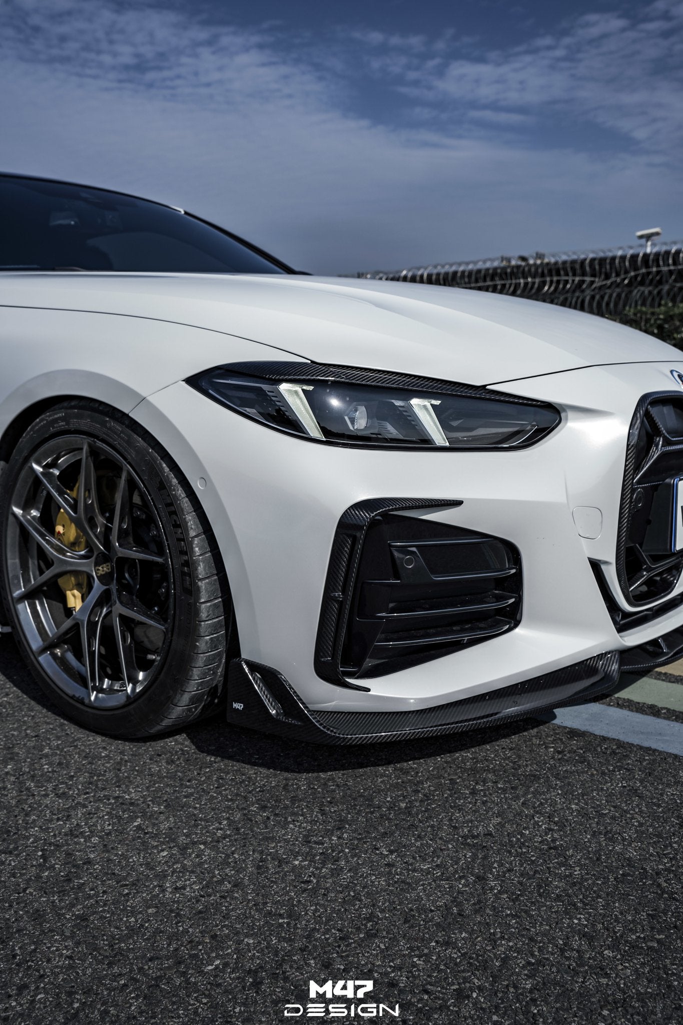 M47 - BMW 4 SERIES G22 / G23 DRY CARBON FIBRE FRONT LIP