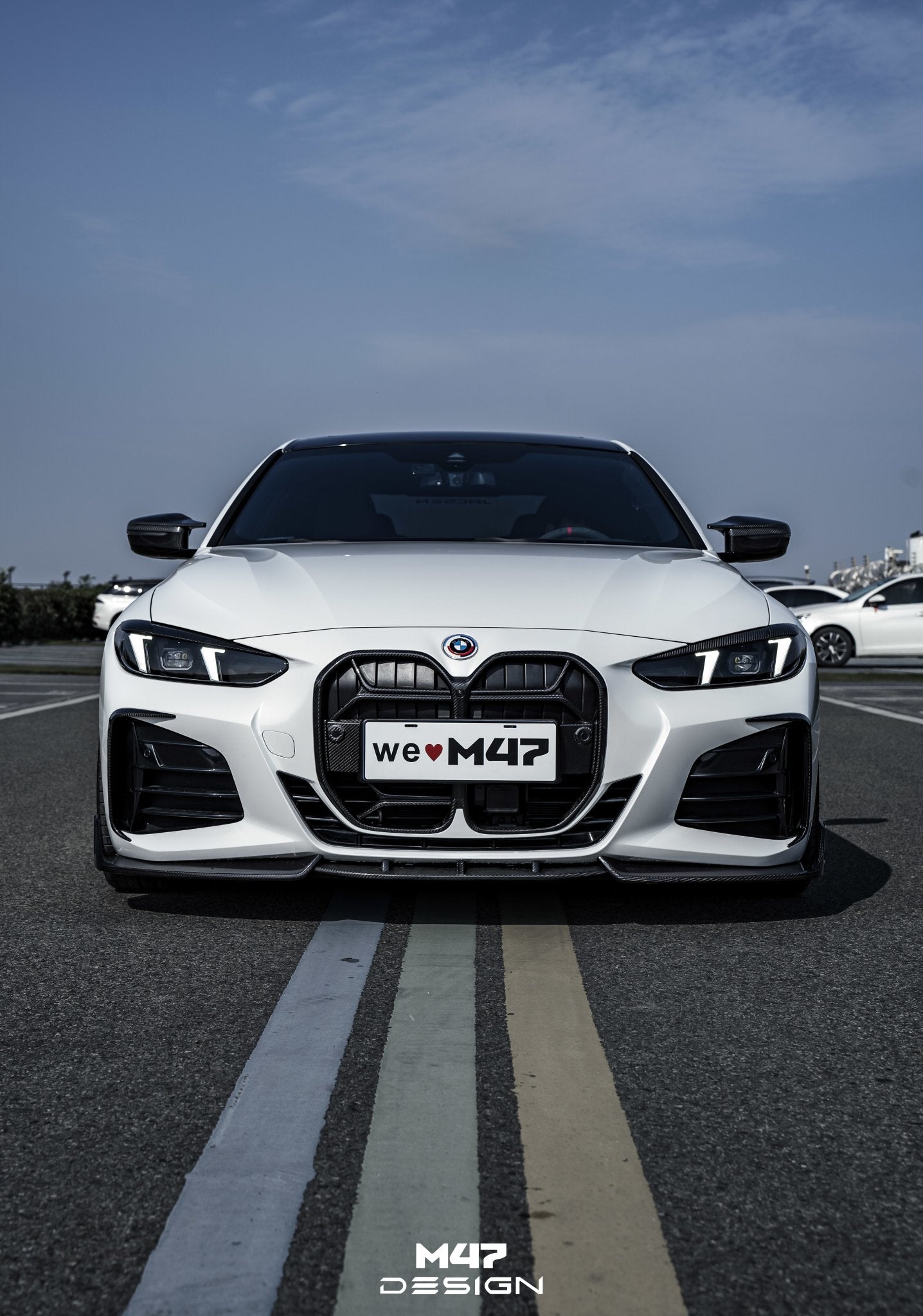 M47 - BMW 4 SERIES G22 / G23 DRY CARBON FIBRE FRONT LIP