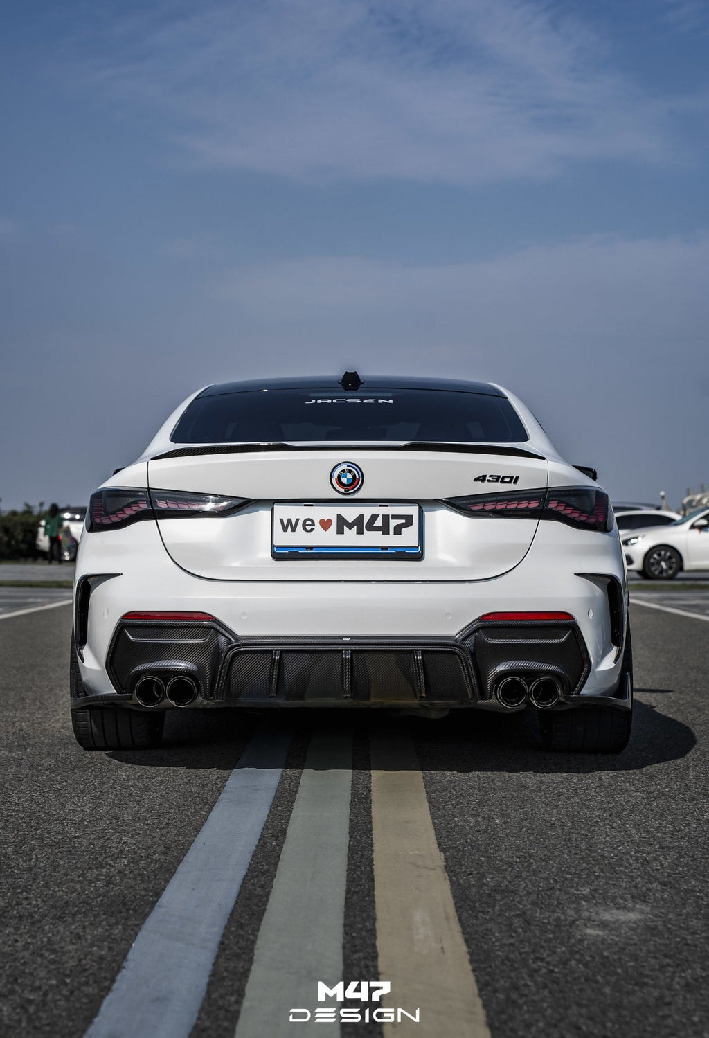 M47 - BMW 4 SERIES G22 / G23 DRY CARBON FIBRE REAR DIFFUSER