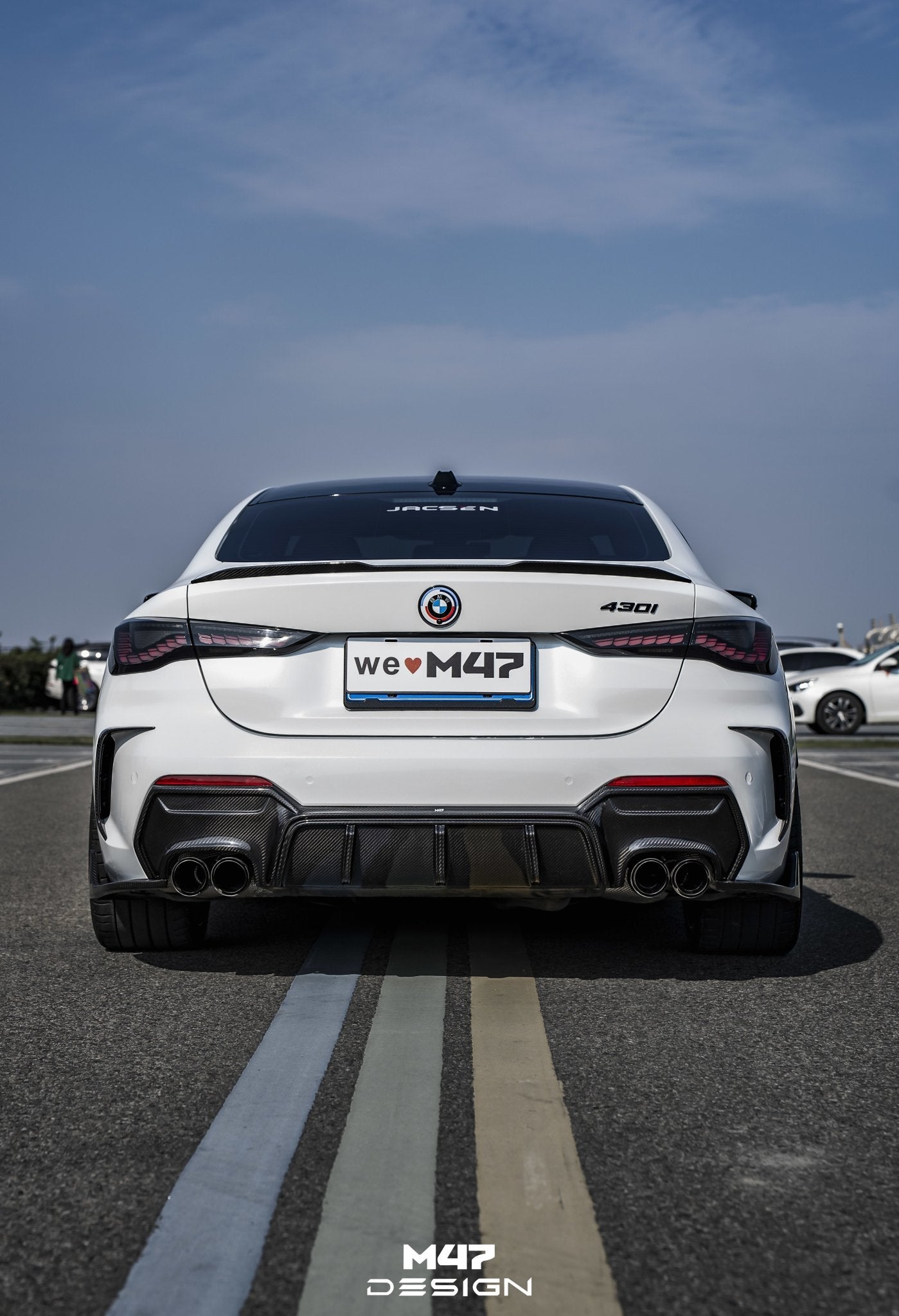 M47 - BMW 4 SERIES G22 / G23 DRY CARBON FIBRE REAR DIFFUSER