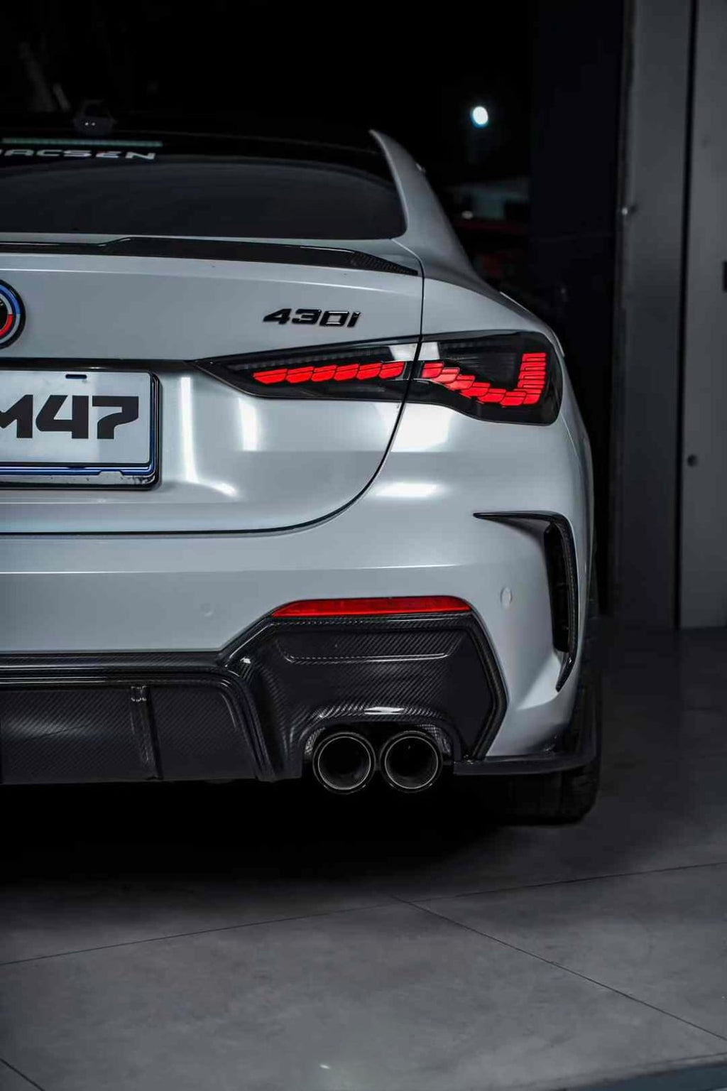 M47 - BMW 4 SERIES G22 / G23 DRY CARBON FIBRE REAR DIFFUSER