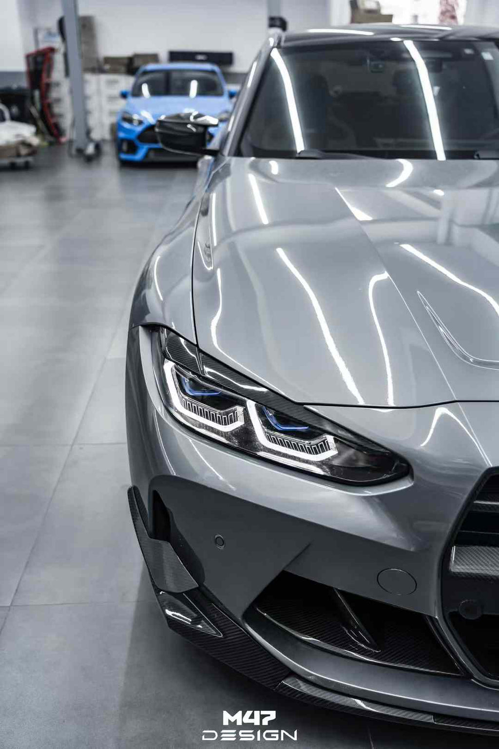 M47 - BMW M3 G80 / M4 G82 DRY CARBON FIBRE HEADLIGHT EYEBROWS
