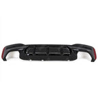 M5 Look Rear Diffuser Quad Exit Gloss Black For BMW 5 Series M Sport G30 G31 2017-2024