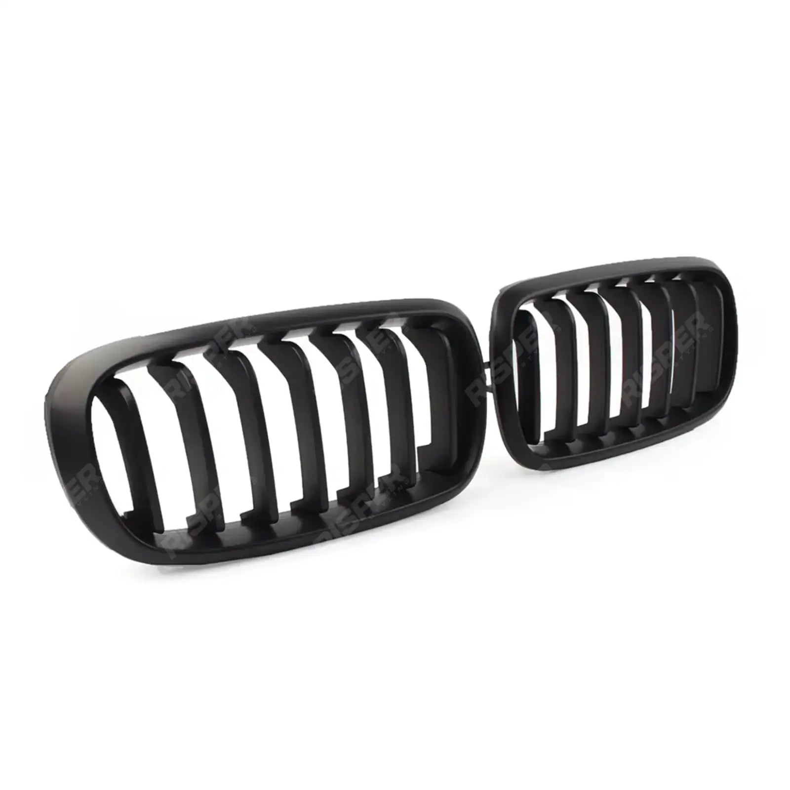 Matte Black Front Grill Solid Slat For Bmw X5 F15 2013-2018