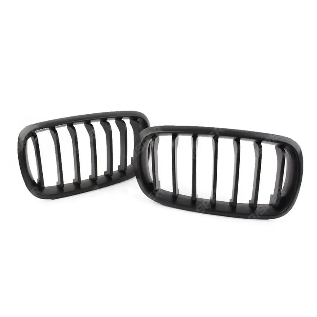 Matte Black Front Grill Solid Slat For Bmw X5 F15 2013-2018