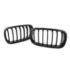 Matte Black Front Grill Solid Slat For Bmw X5 F15 2013-2018