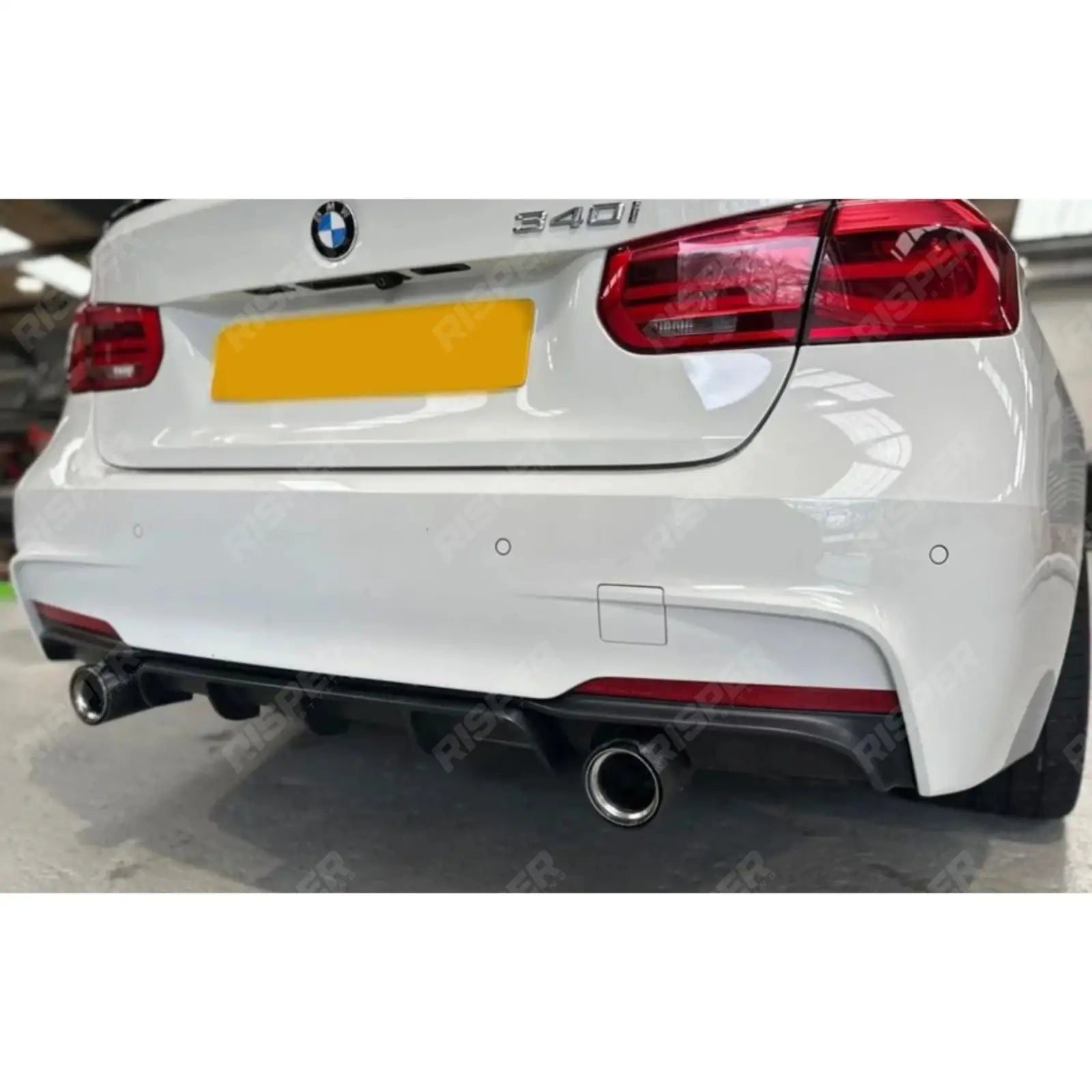 Matte Black Full Aero Body Kit Diffuser 0___0 For BMW 3 Series F30 M Sport 2012-2018