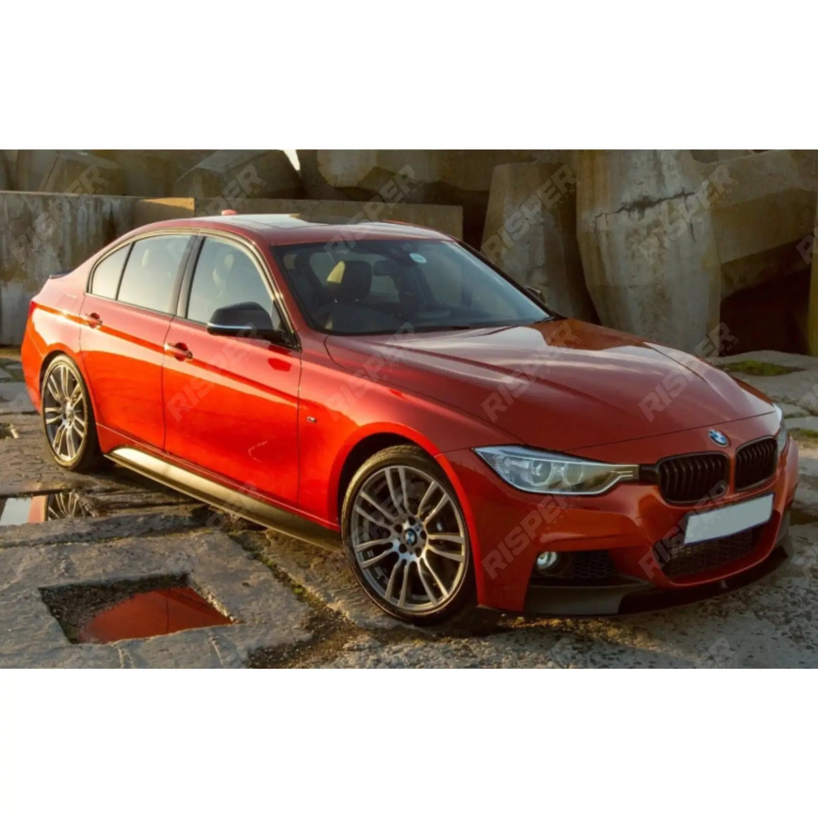 Matte Black Full Aero Body Kit Diffuser 00___ For BMW 3 Series F30 M Sport 2012-2018