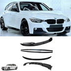 Matte Black Full Aero Body Kit Diffuser 00___ For BMW 3 Series F30 M Sport 2012-2018