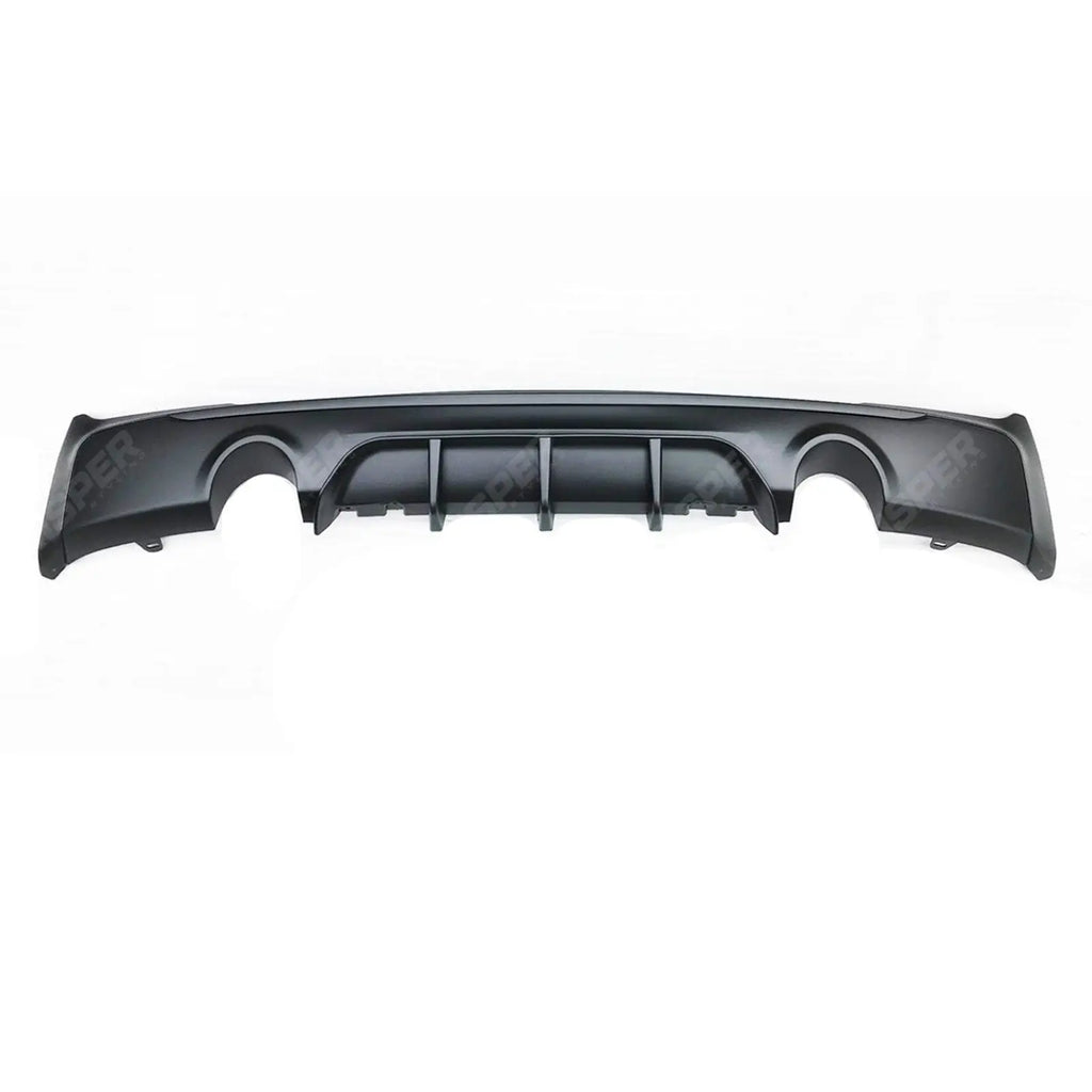 Matte Black Rear Diffuser Dual Single Exit For BMW 2 Series F22 M Sport 2013-2018