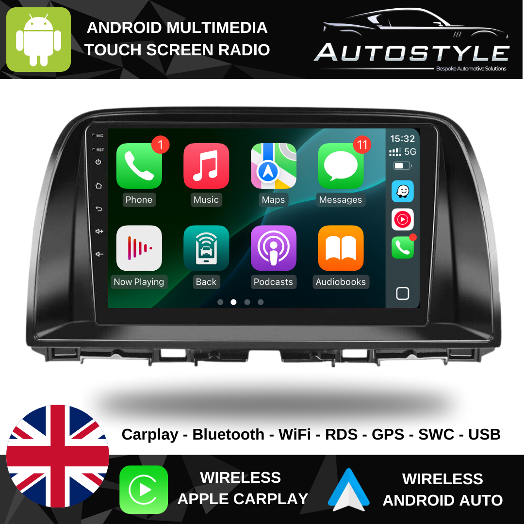 Mazda CX5 Apple Carplay / Android Auto 9" Stereo Upgrade 2012-2017