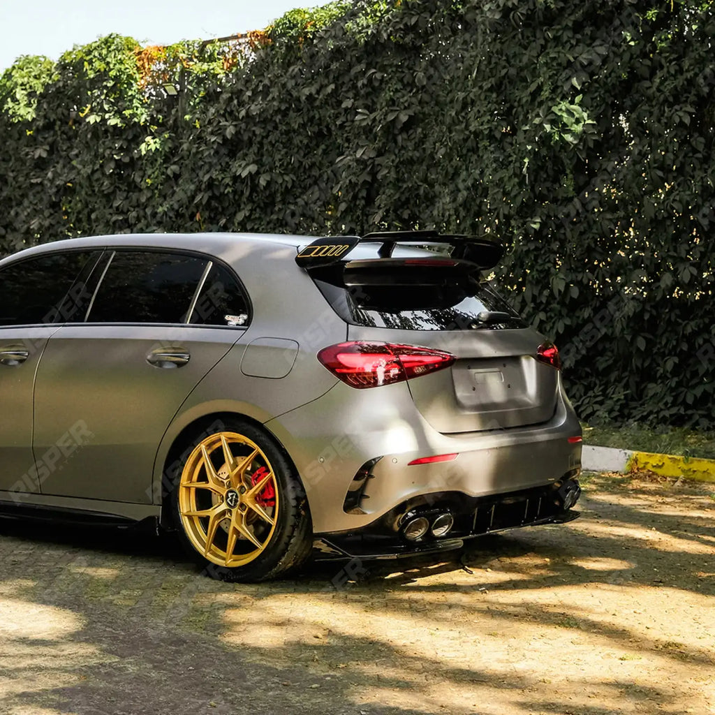 Mercedes A45 W177 2019-2023 & Facelift 2023 On Aero Body Kit In Gloss Black