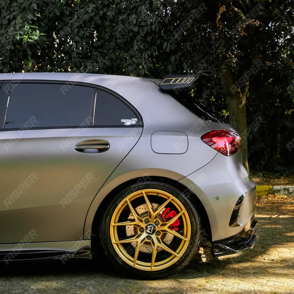 Mercedes A45 W177 2019-2023 & Facelift 2023 On Aero Body Kit In Gloss Black