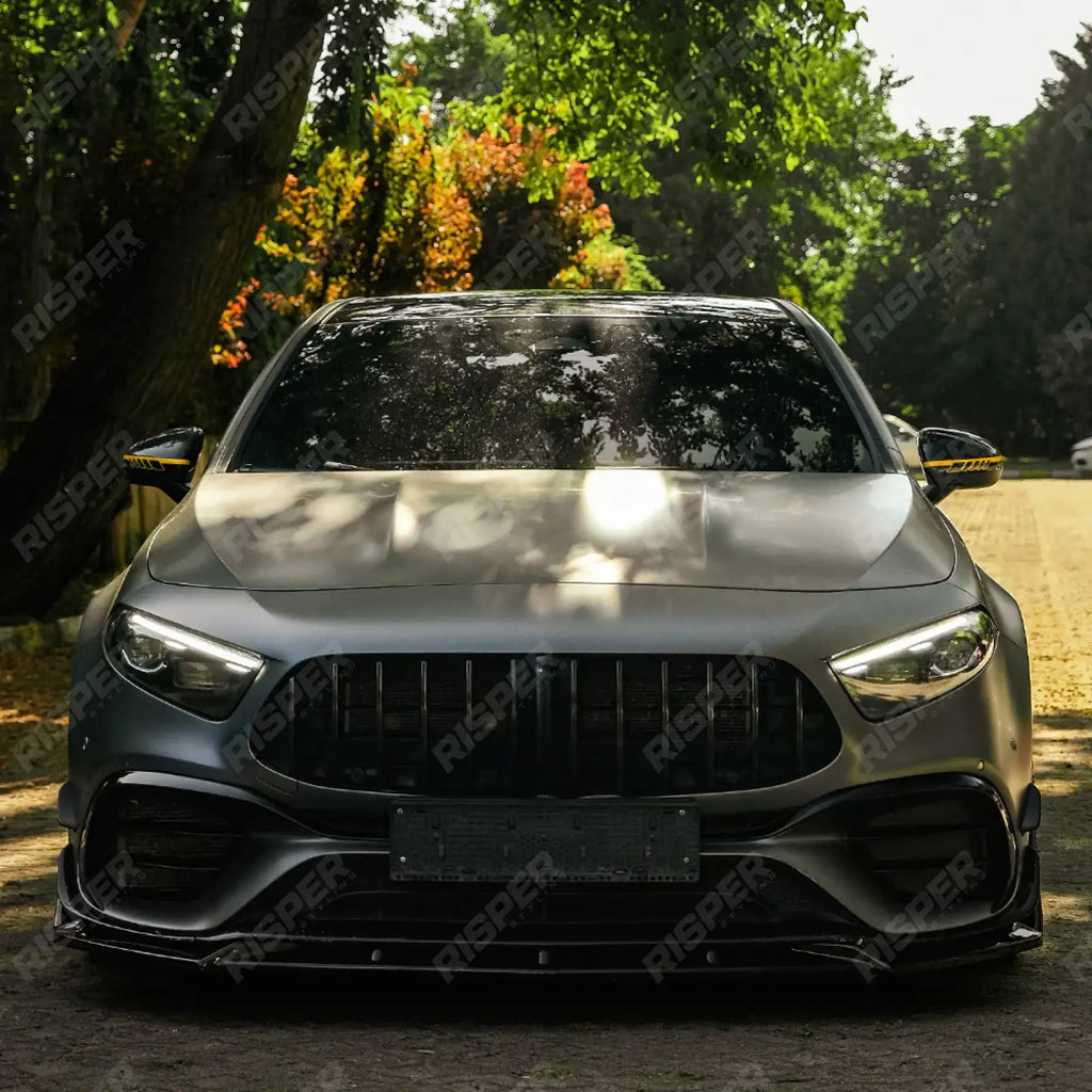 Mercedes A45 W177 2019-2023 & Facelift 2023 On Aero Body Kit In Gloss Black