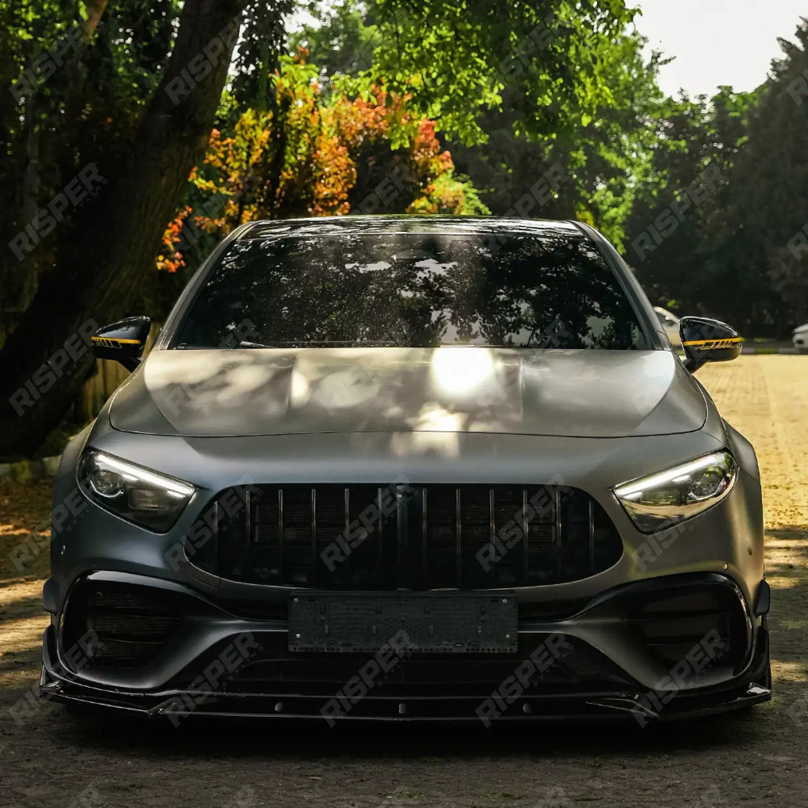 Mercedes A45 W177 2019-2023 & Facelift 2023 On Aero Body Kit In Gloss Black