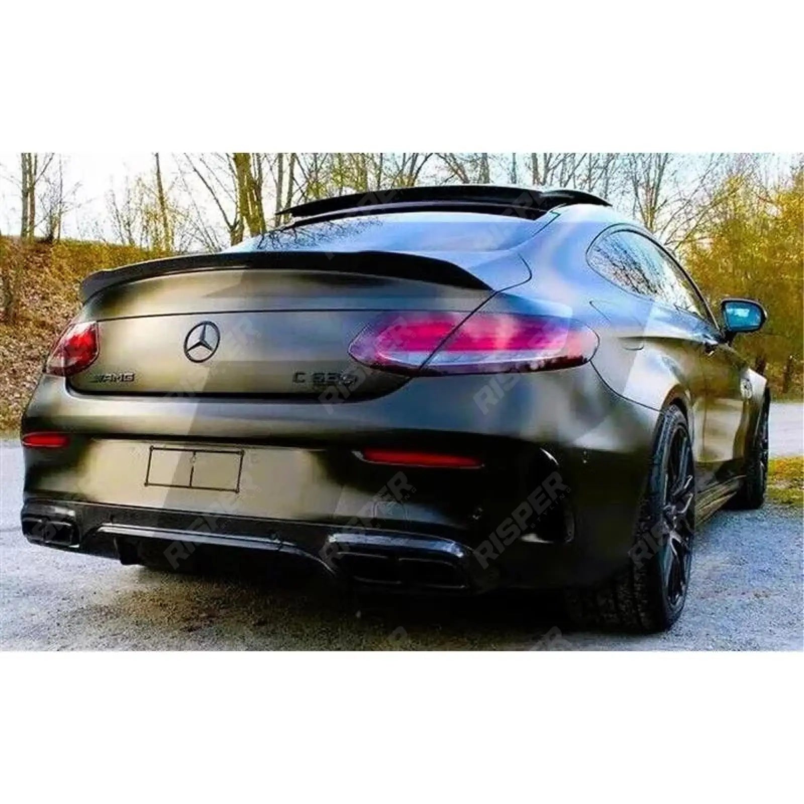 Mercedes C-Class C205 Coupe - 2014-2019 - FD Style Spoiler - Gloss Black