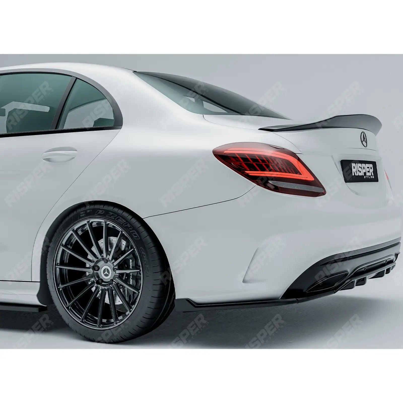 Mercedes C-Class W205 2014-2019 PSM Style Ducktail Spoiler In Gloss Black