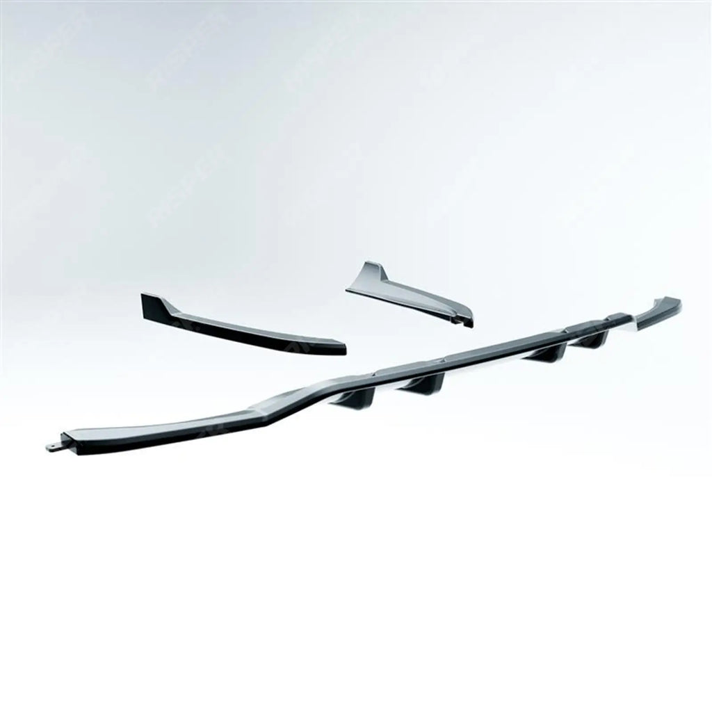 MERCEDES C CLASS W205 AMG LINE 2019-2021 REAR DIFFUSER WITH CORNER SPLITTERS