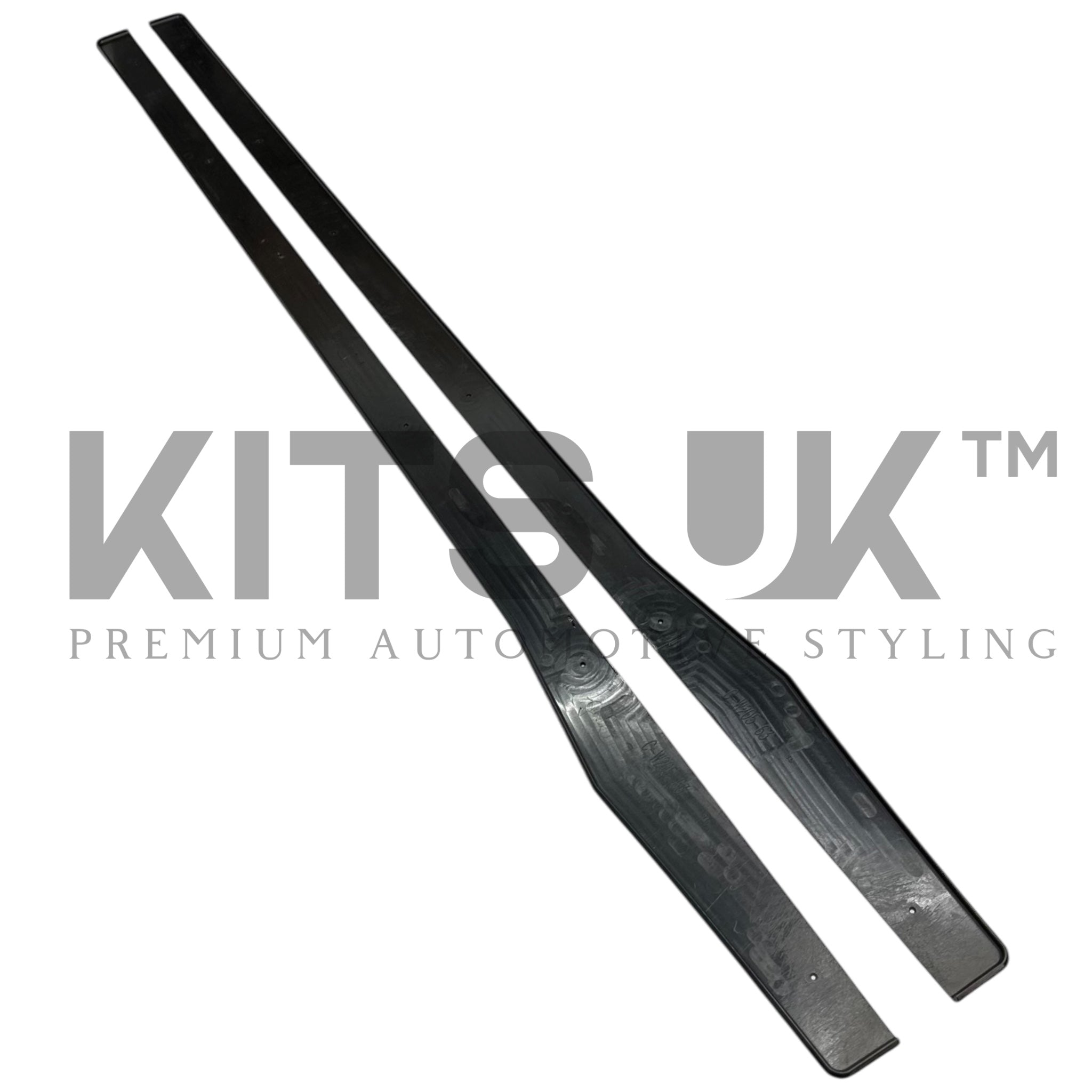Mercedes C Class W205 & C63 Side Extensions Gloss Black
