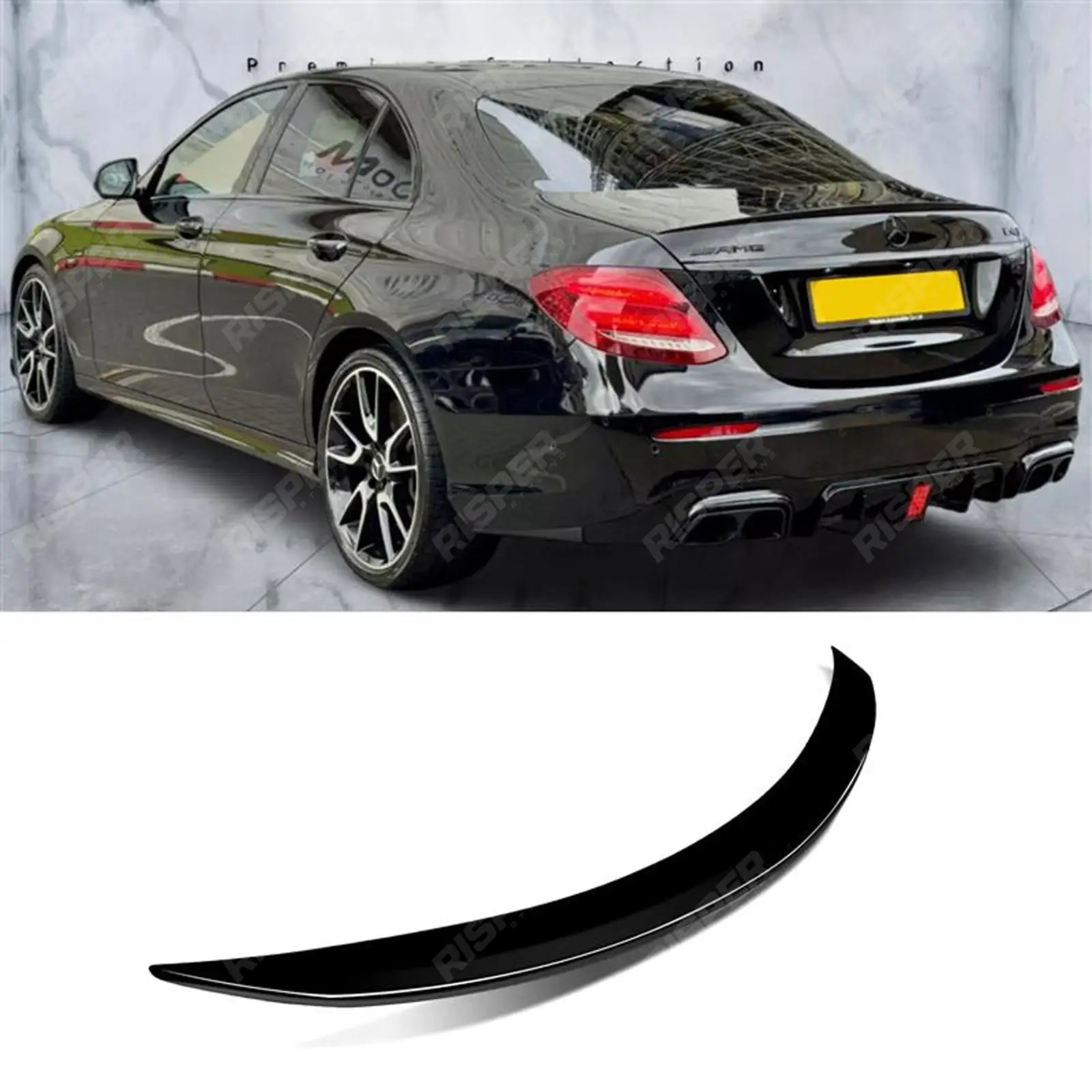 Mercedes E Class W213 2020-2024 Rear Spoiler In Gloss Black