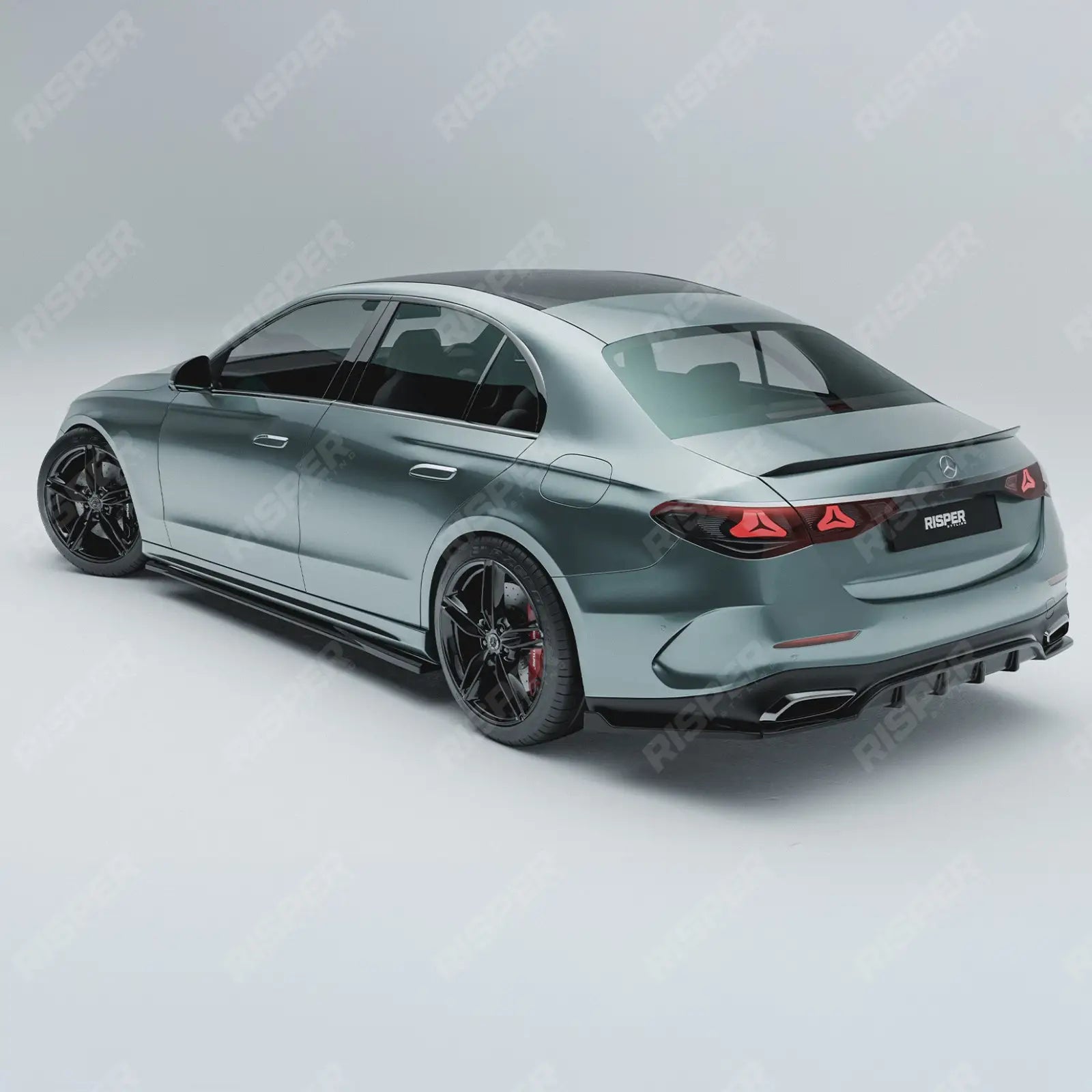 Mercedes E Class W214 2024+ Side Skirt Splitters In Gloss Black