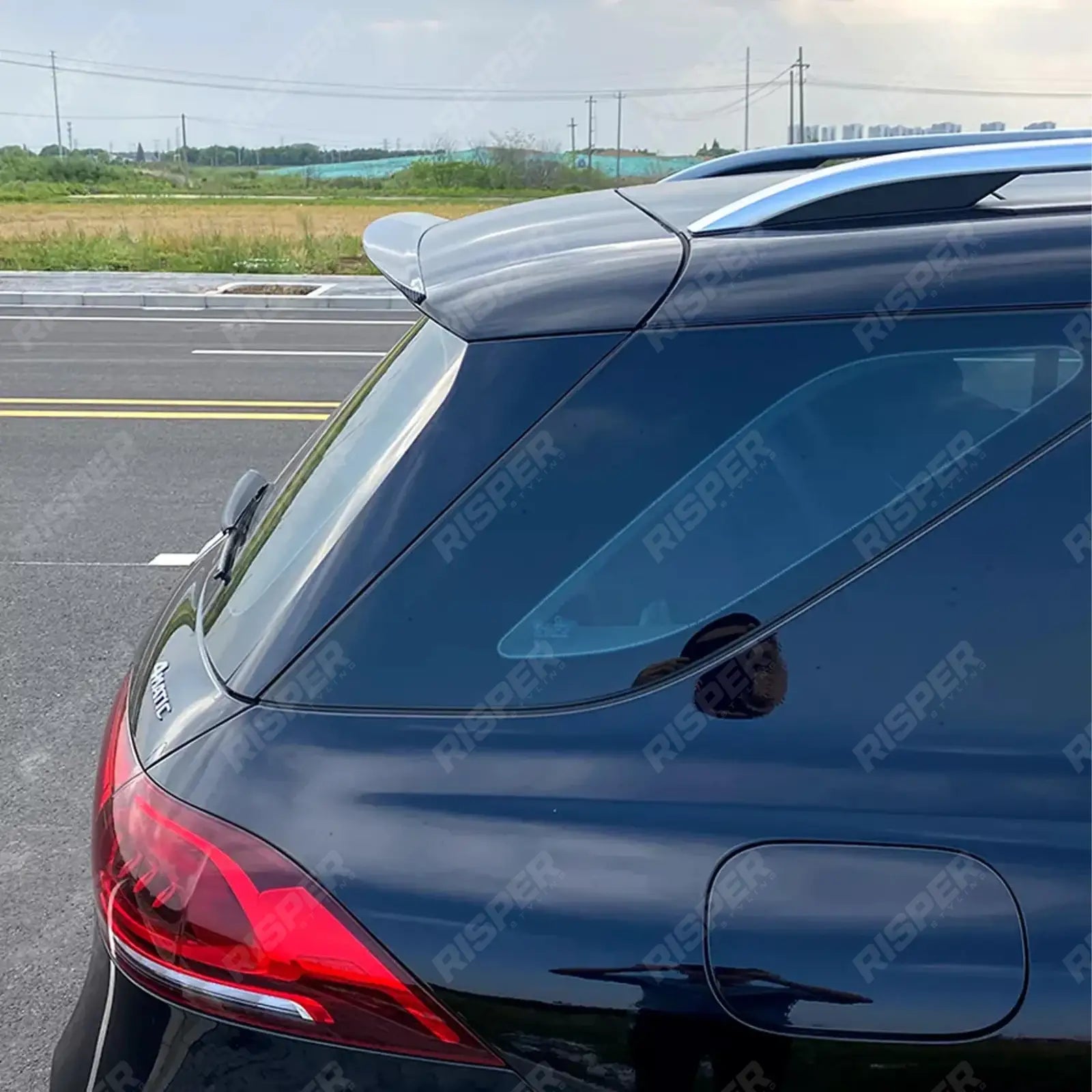 Mercedes GLE W167 2019+ Rear Spoiler In Gloss Black