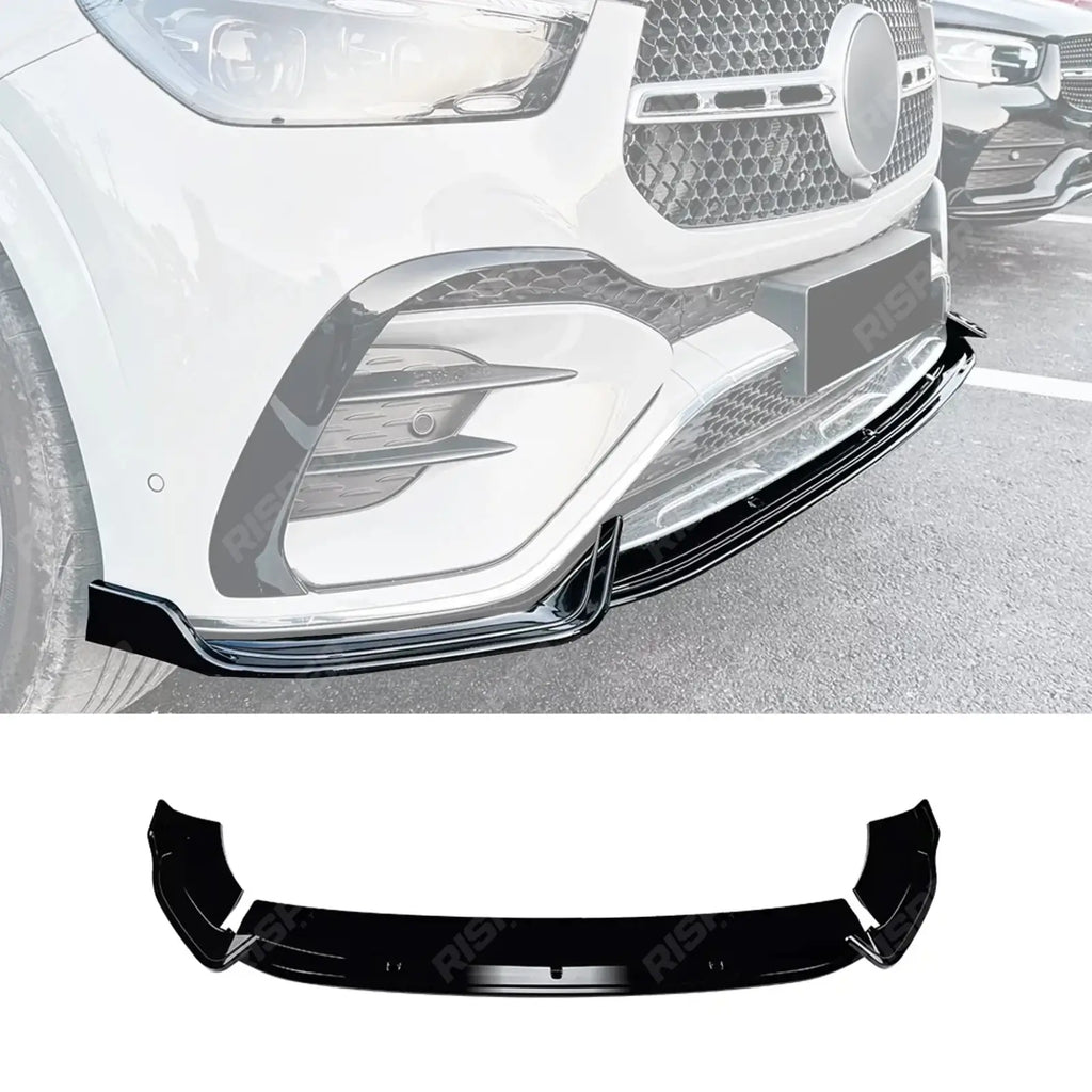 Mercedes GLE W167 C167 2024+ AMG Line Facelift Front Splitter In Gloss Black