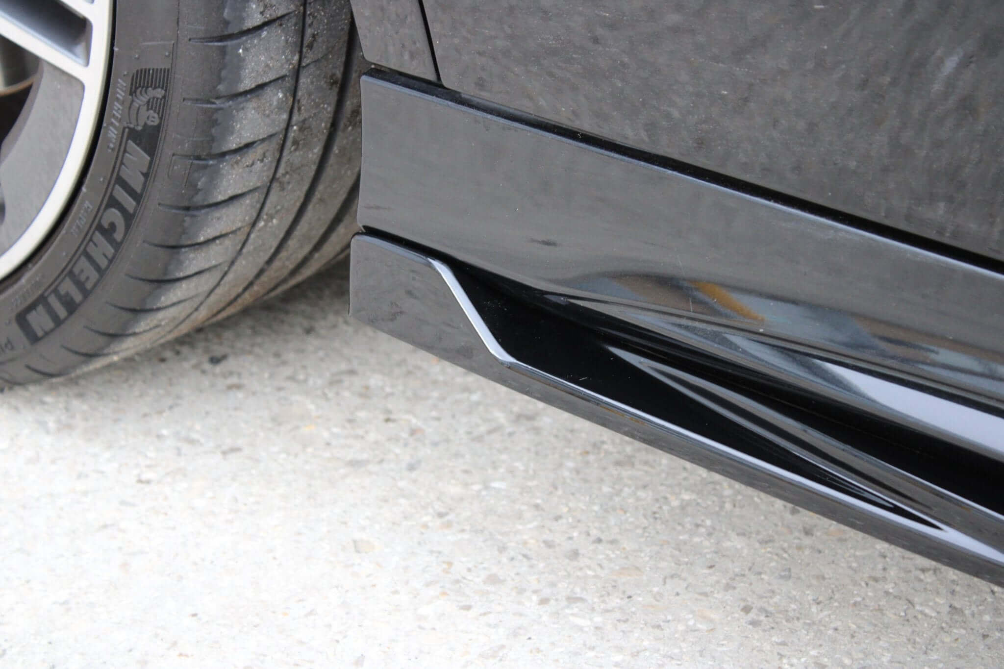 Mercedes W177 A35 A45 Side Skirt Extensions – Gloss Black
