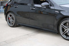 Mercedes W177 A35 A45 Side Skirt Extensions – Gloss Black