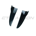 MERCEDES C43 & C CLASS SALOON W205 2014-2021 GLOSS BLACK REAR BUMPER CORNERS