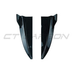 MERCEDES C43 & C CLASS W205 ESTATE 2019-2021 GLOSS BLACK REAR BUMPER CORNERS
