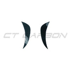 MERCEDES C43 & C CLASS W205 2014-2018 PRE-FACELIFT GLOSS BLACK FRONT BUMPER CORNERS