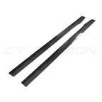 MERCEDES W205 C63 & C63S COUPE 2DR & SALOON 4DR CARBON SIDE SKIRTS V1