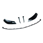 MERCEDES W206 2021+ C-CLASS GLOSS BLACK FRONT SPLITTER - V2