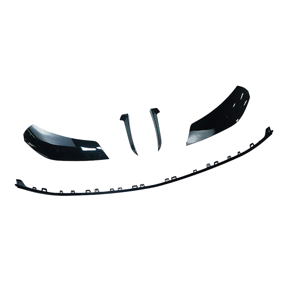 MERCEDES W206 2021+ C-CLASS GLOSS BLACK FRONT SPLITTER - V2