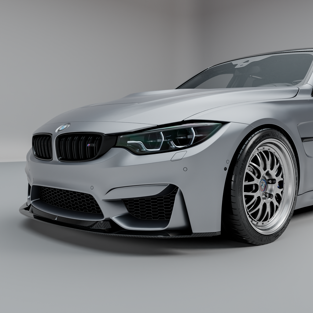 MHC+ BMW F80 M3 & F82/F83 M4 GTX Front Splitter In Pre Preg Carbon Fibre