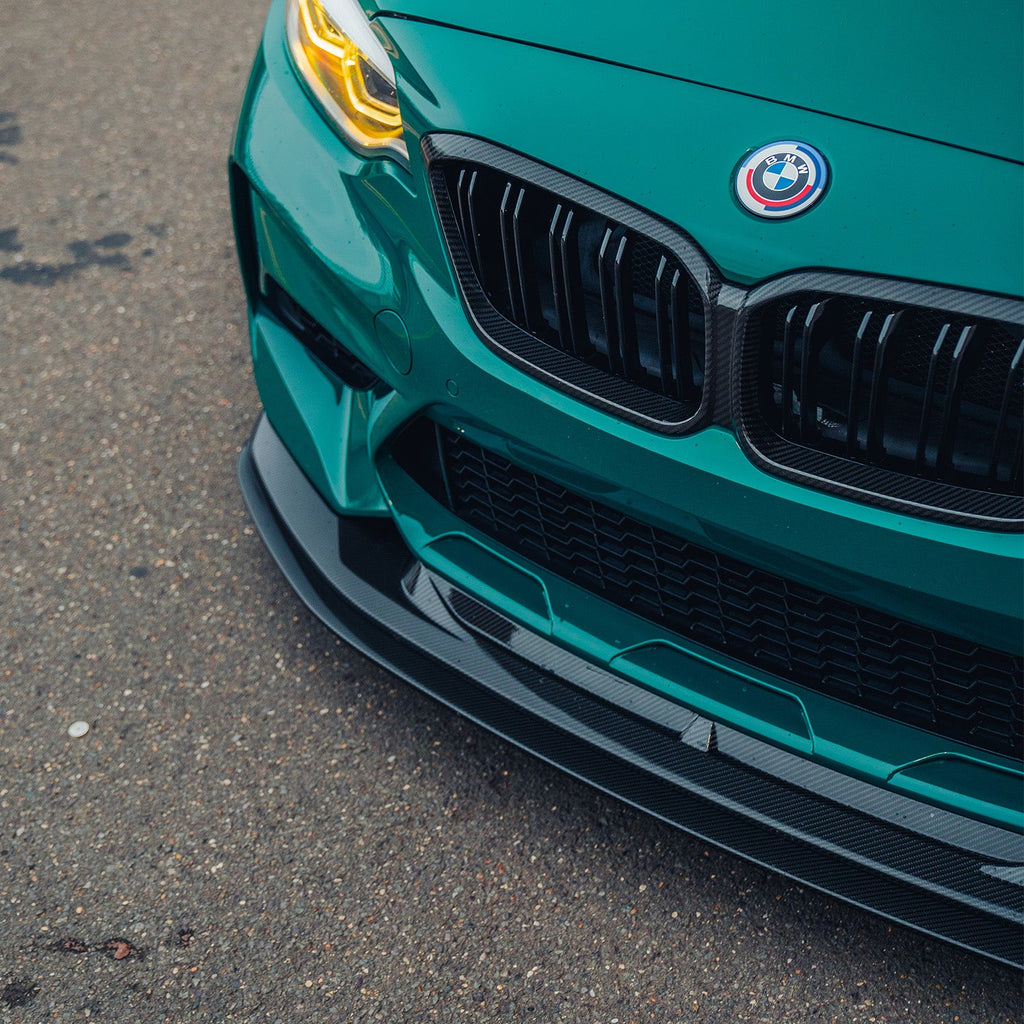 MHC+ BMW F87 M2 & M2 Competition GTX Adjustable Front Aero Add On In Pre Preg Carbon Fibre