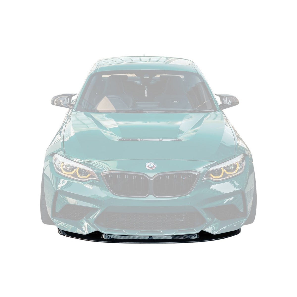 MHC+ BMW F87 M2 Competition S55 GTX Front Splitter In Pre Preg Carbon Fibre
